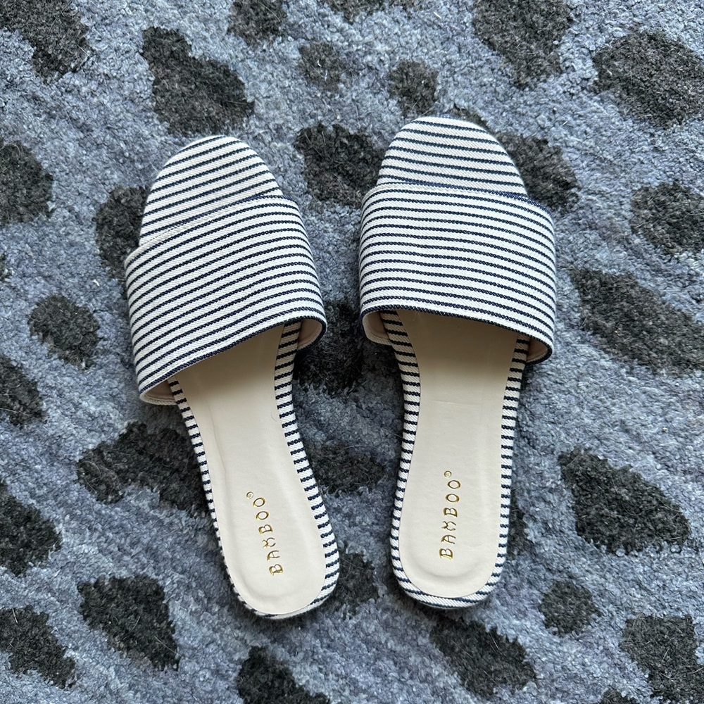 bamboo stripe sandals